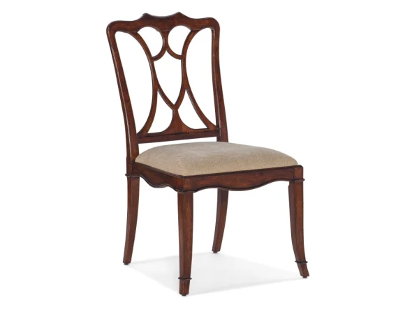 Charleston Upholstered Seat Side Chair Chairs & Benches Beige