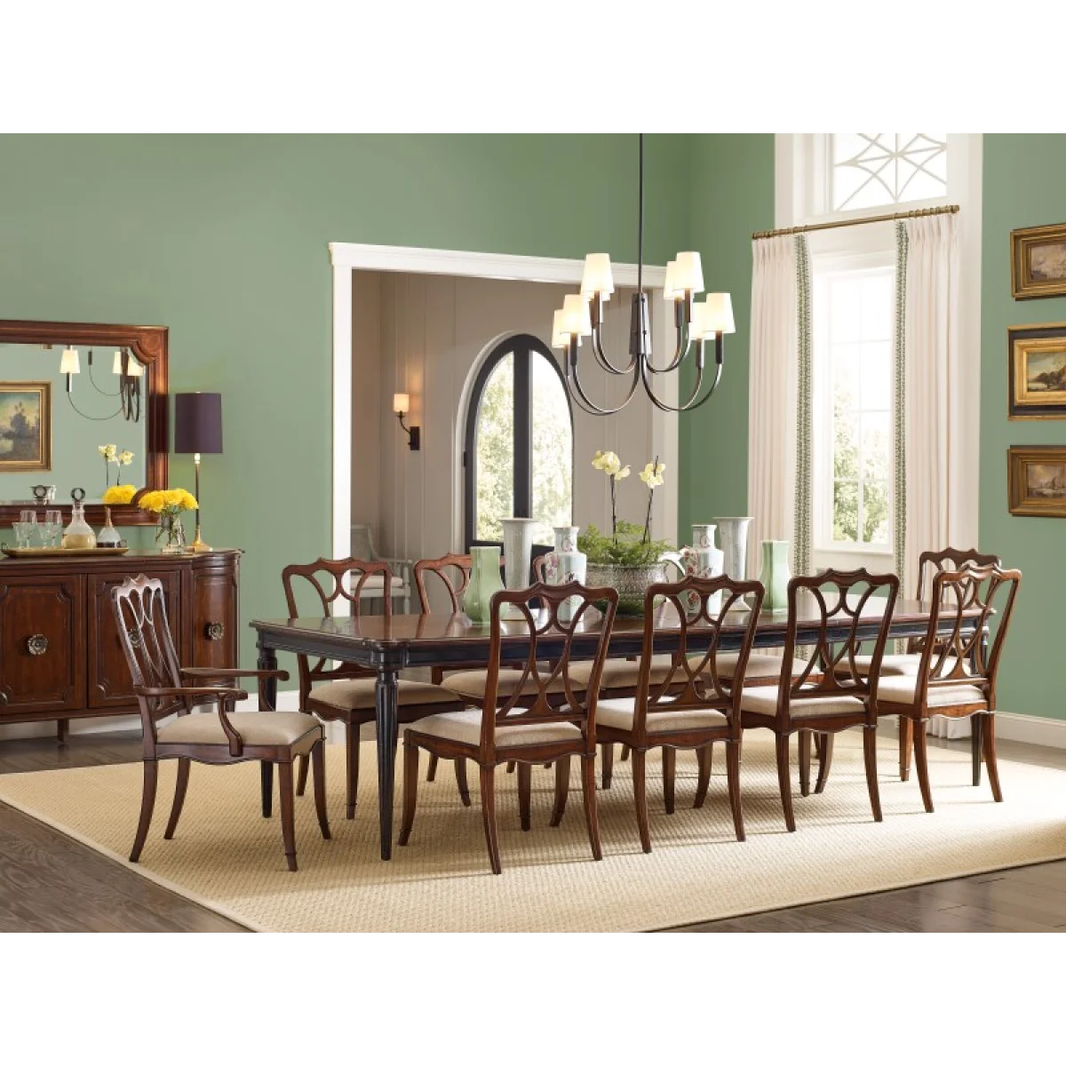 Charleston Upholstered Seat Side Chair Chairs & Benches Beige 10