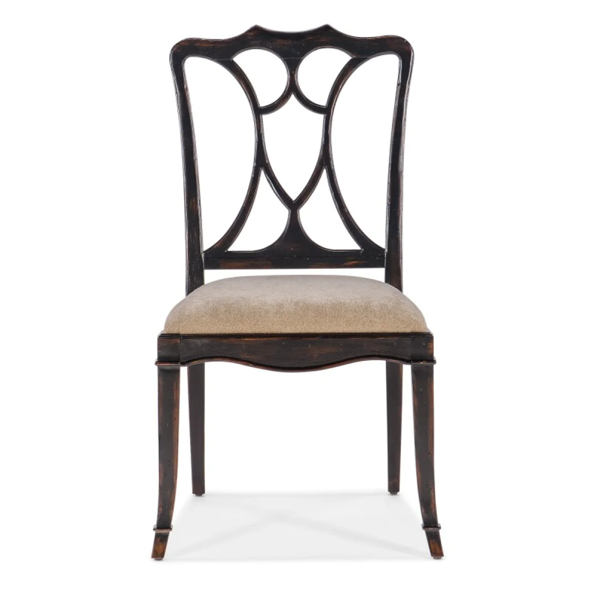 Charleston Upholstered Seat Side Chair Chairs & Benches Beige 7