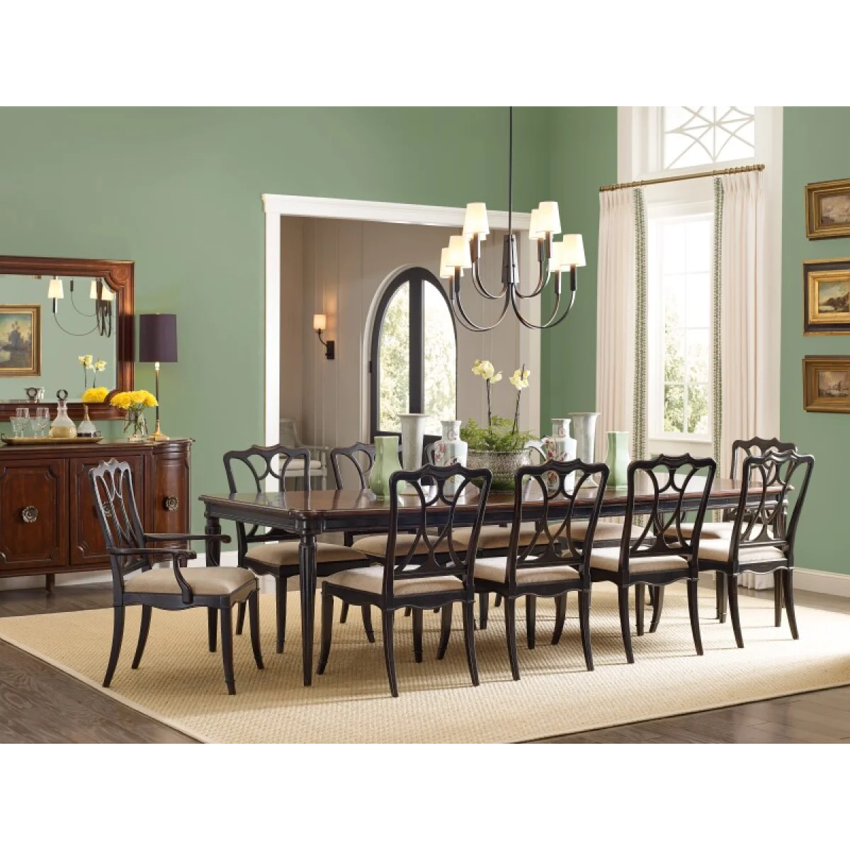 Charleston Upholstered Seat Side Chair Chairs & Benches Beige 9