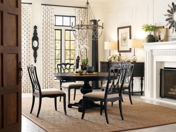 Charleston Upholstered Seat Side Chair Chairs & Benches Beige 19