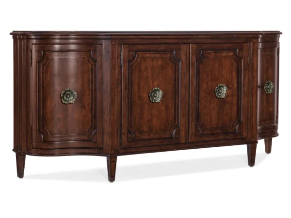 Charleston Four-Door Buffet Dining Storage Brown