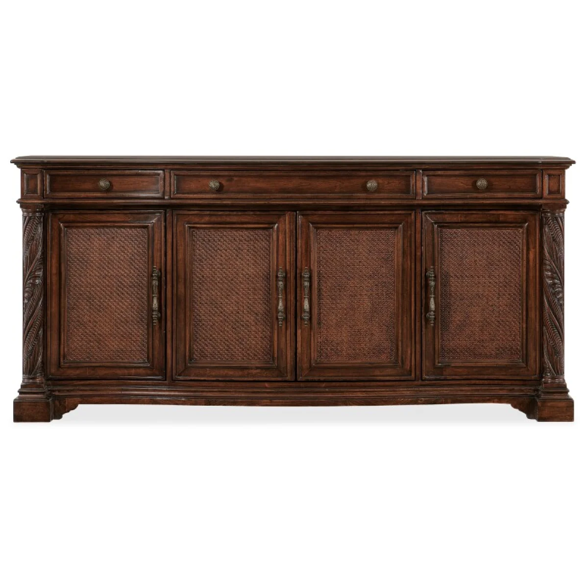 Charleston Four Door-Three Drawer Buffet Dining Storage Brown 7