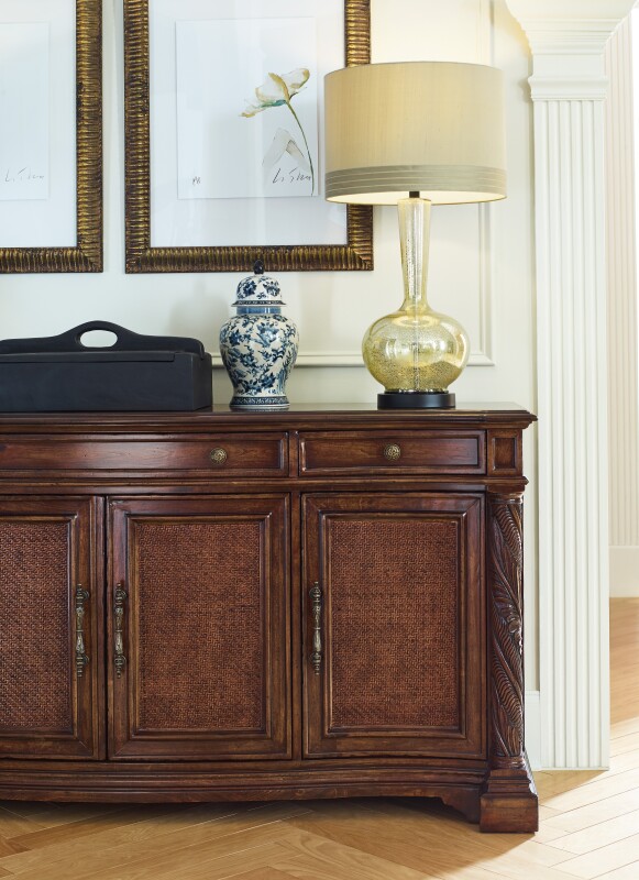 Charleston Four Door-Three Drawer Buffet Dining Storage Brown 10 Charleston Four Door-Three Drawer Buffet Dining Storage Brown 10