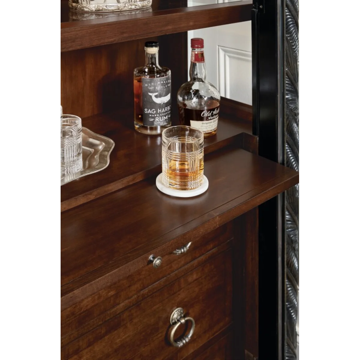 Charleston Display Cabinet Dining Storage black 9