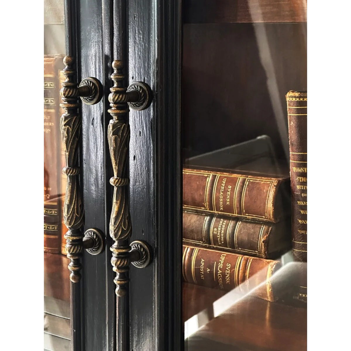 Charleston Display Cabinet Dining Storage black 13