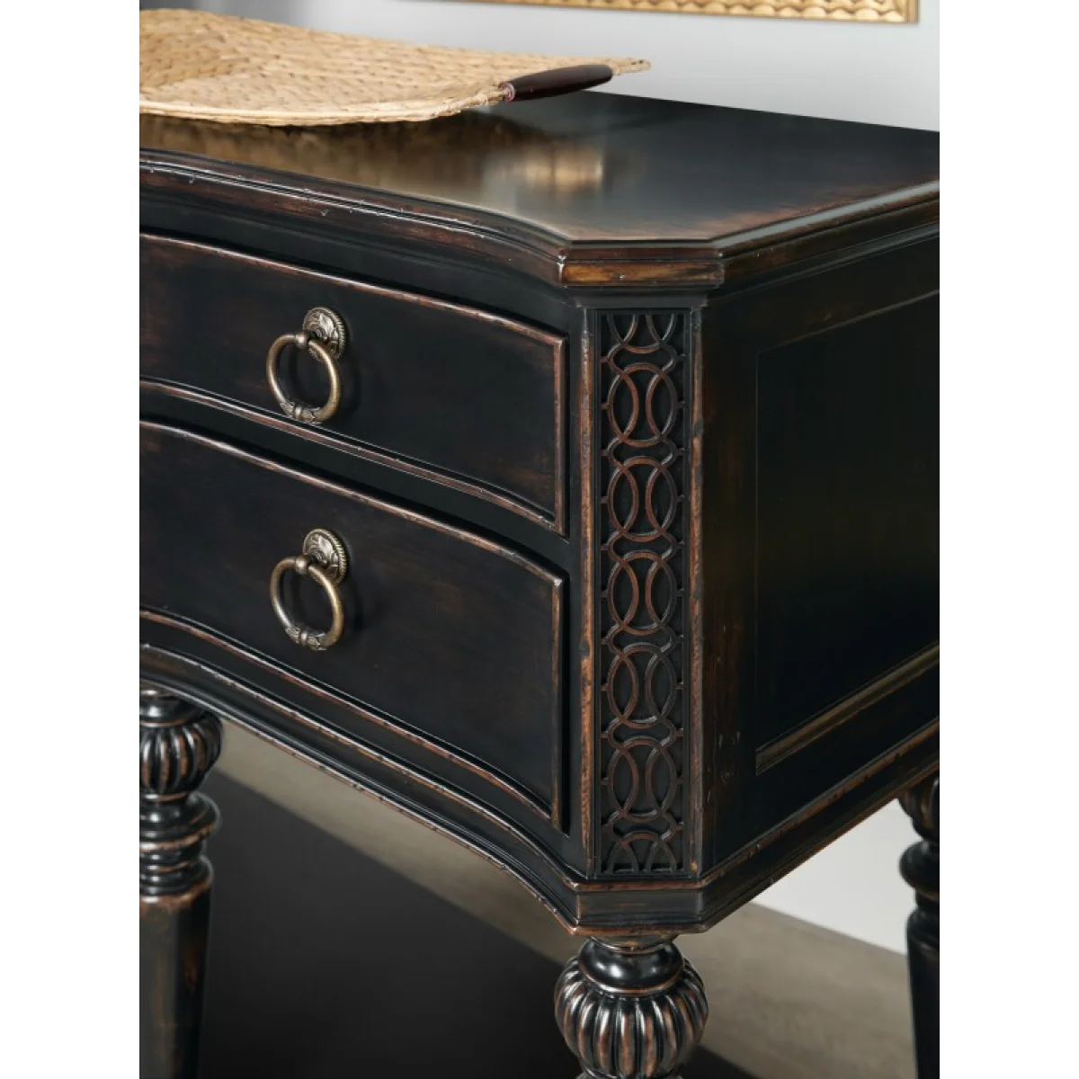 Charleston Five-Drawer Server Dining Storage black 7