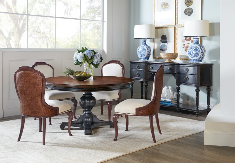 Charleston Five-Drawer Server Dining Storage black 11 Charleston Five-Drawer Server Dining Storage black 11