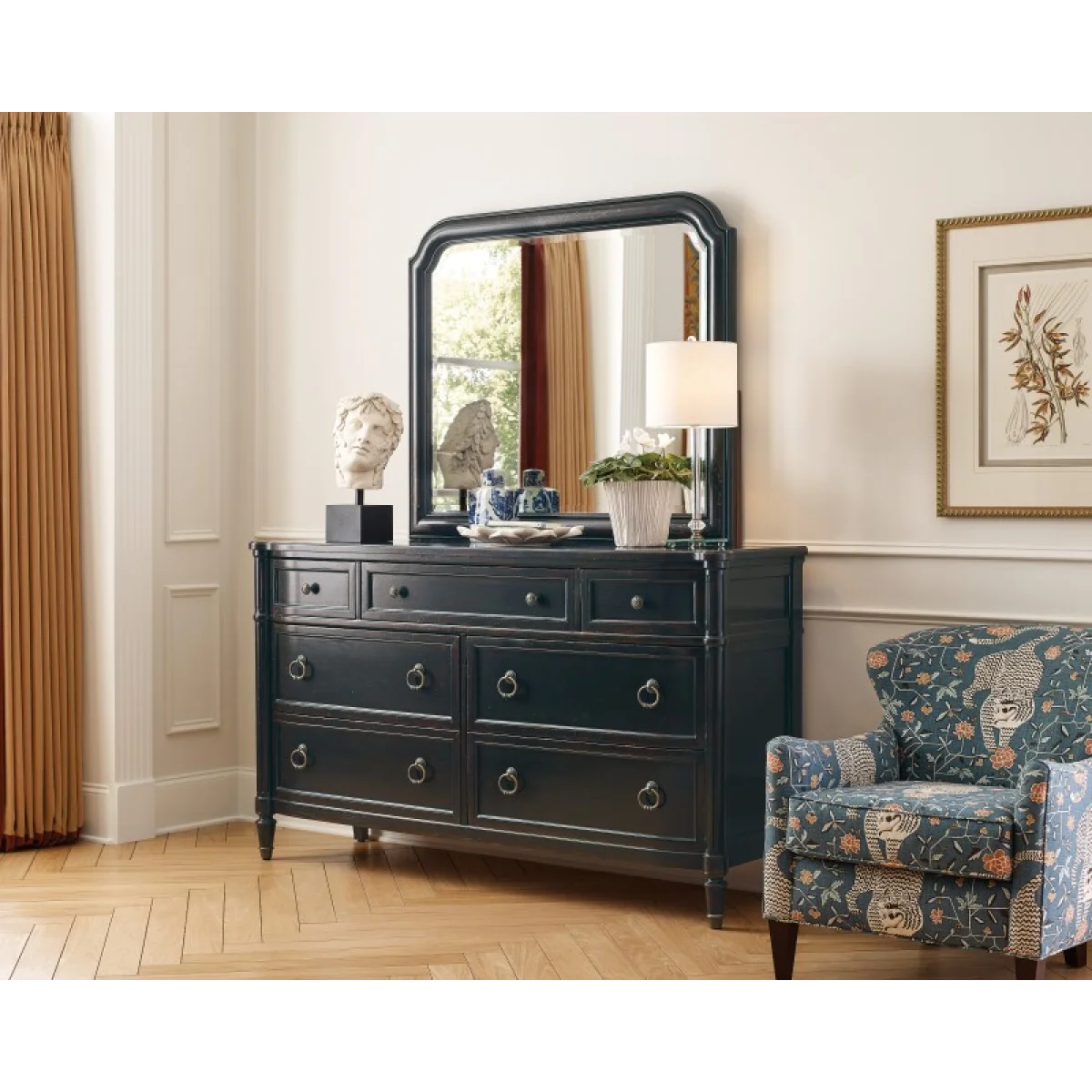 Charleston Mirror Bedroom Mirrors black 6