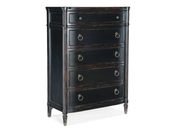 Charleston Five-Drawer Chest Chests Brown 17