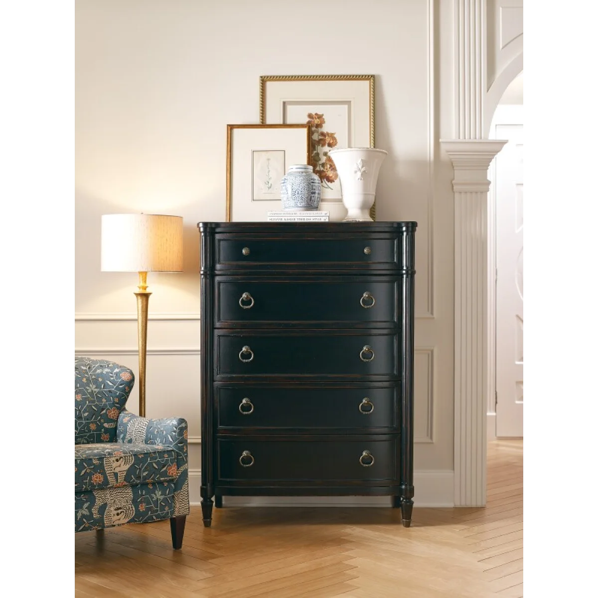 Charleston Five-Drawer Chest Chests black 9