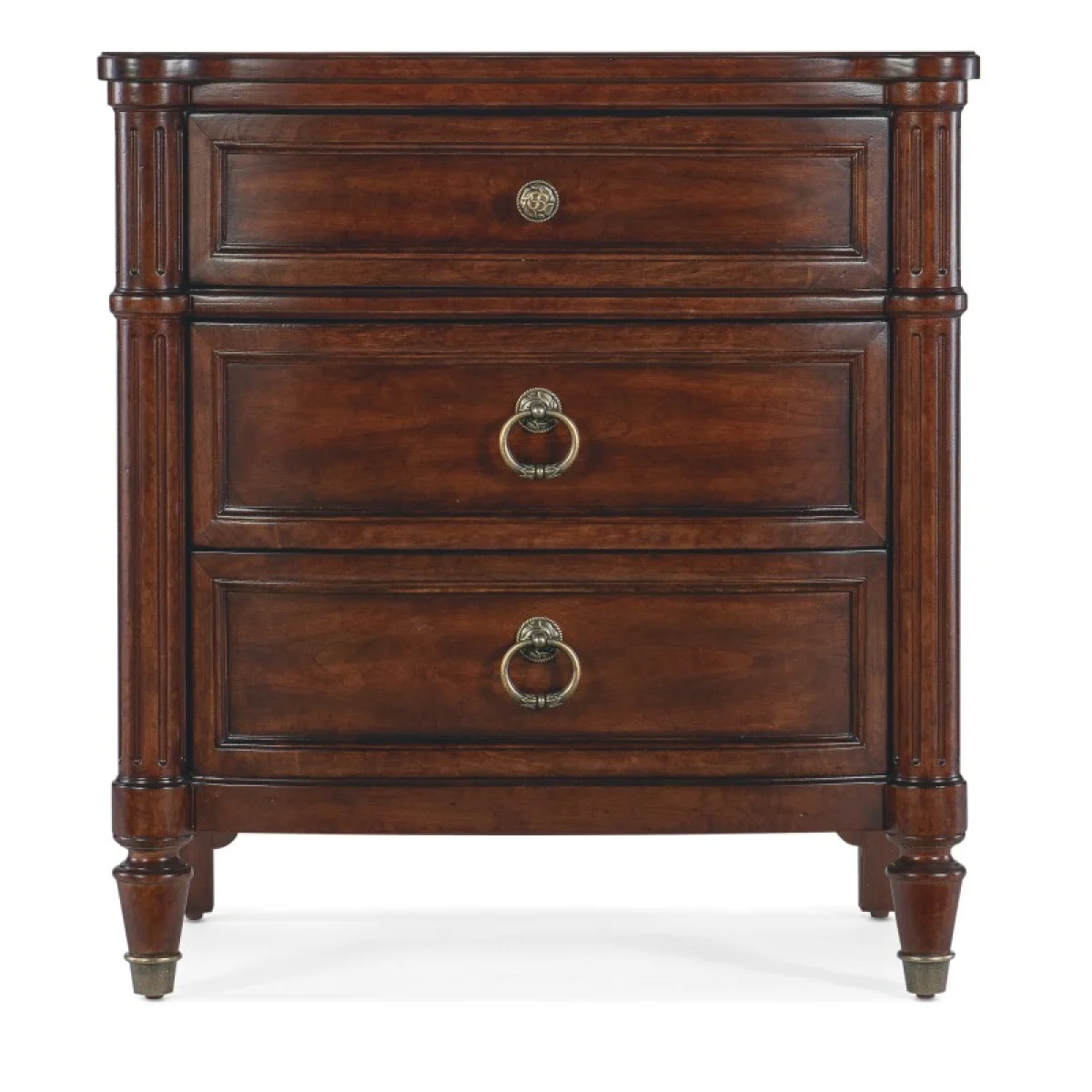 Charleston Three-Drawer Nightstand Nightstands Brown 6
