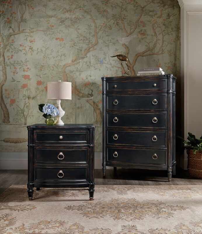 Charleston Three-Drawer Nightstand Nightstands black 8 Charleston Three-Drawer Nightstand Nightstands black 8