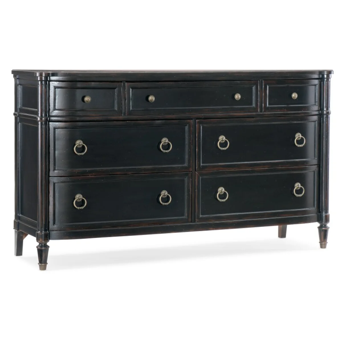 Charleston Seven-Drawer Dresser Dressers black 4