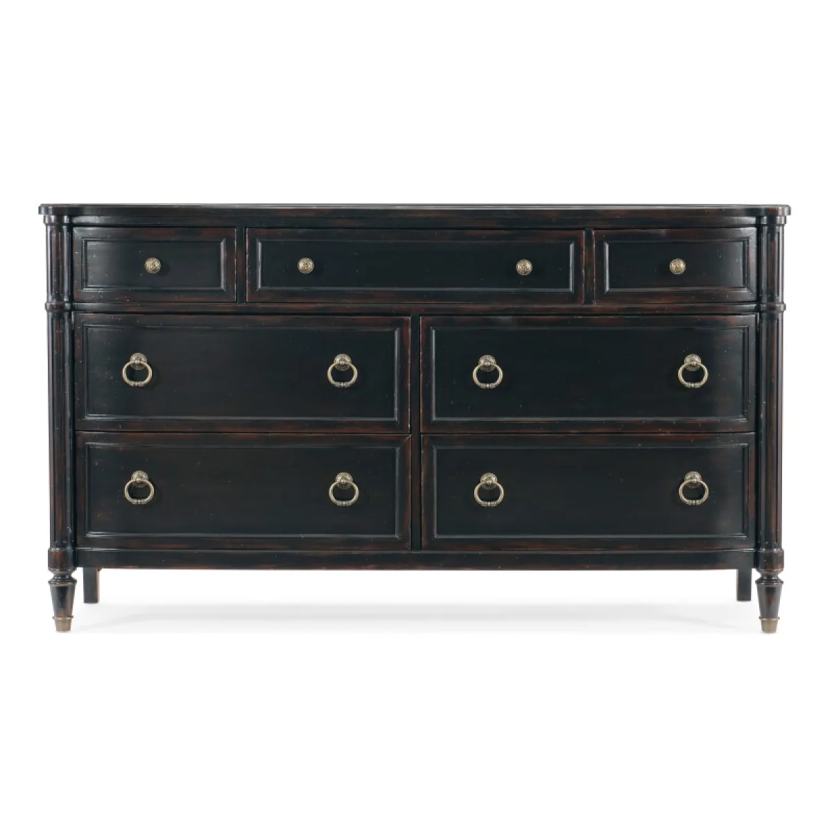 Charleston Seven-Drawer Dresser Dressers black 6