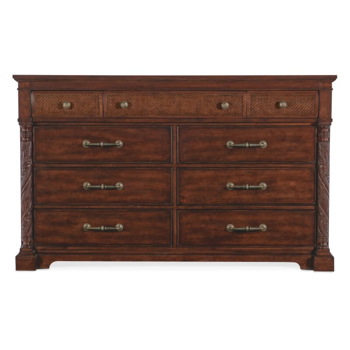 Charleston Nine-Drawer Dresser Dressers Brown 6
