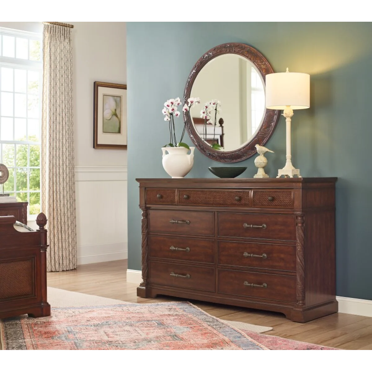 Charleston Nine-Drawer Dresser Dressers Brown 10