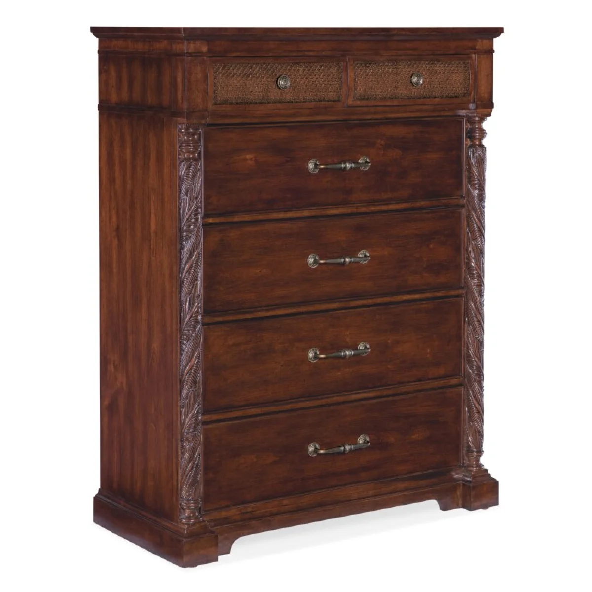 Charleston Six-Drawer Chest Chests Brown 4