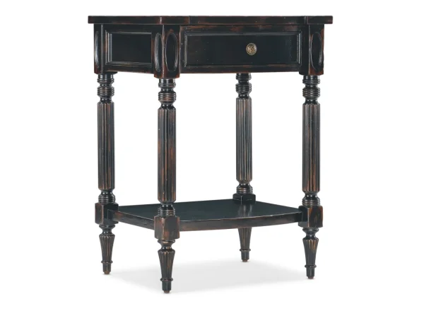 Charleston One-Drawer Telephone Table Nightstands black