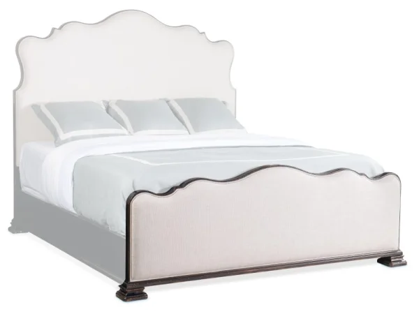 Bedroom Charleston 6/0-6/6 Upholstered Footboard Bed Parts Bed Parts