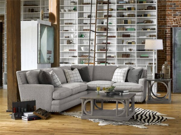 Riley Sectional Left Arm Facing 3 Cushion Sofa - Image 3