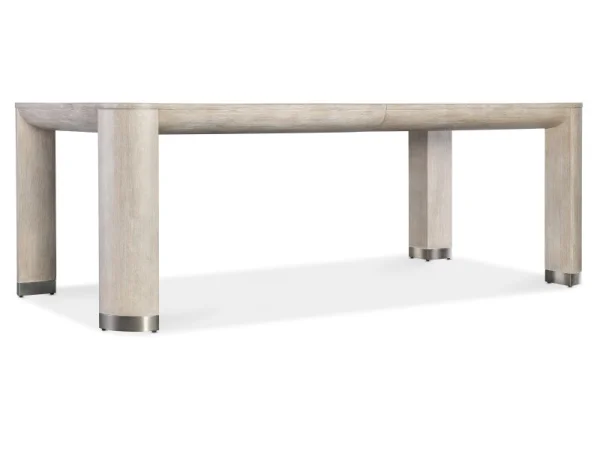 Modern Mood Leg Dining Table with 1-24in Leaf Dining Tables Brown