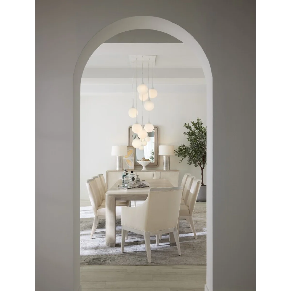 Modern Mood Leg Dining Table with 1-24in Leaf Dining Tables Brown 9