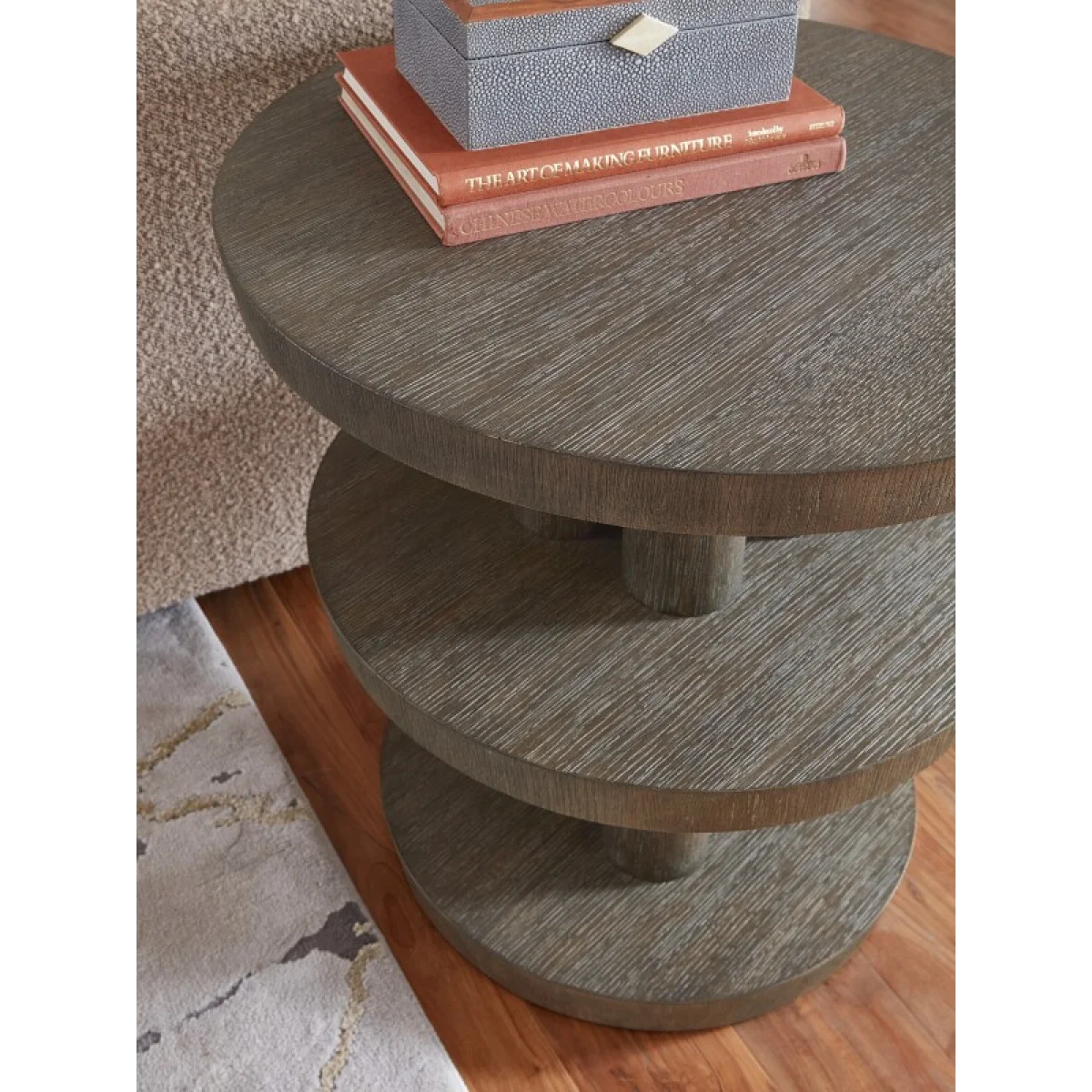 Modern Mood Round Side Table End tables Brown 9