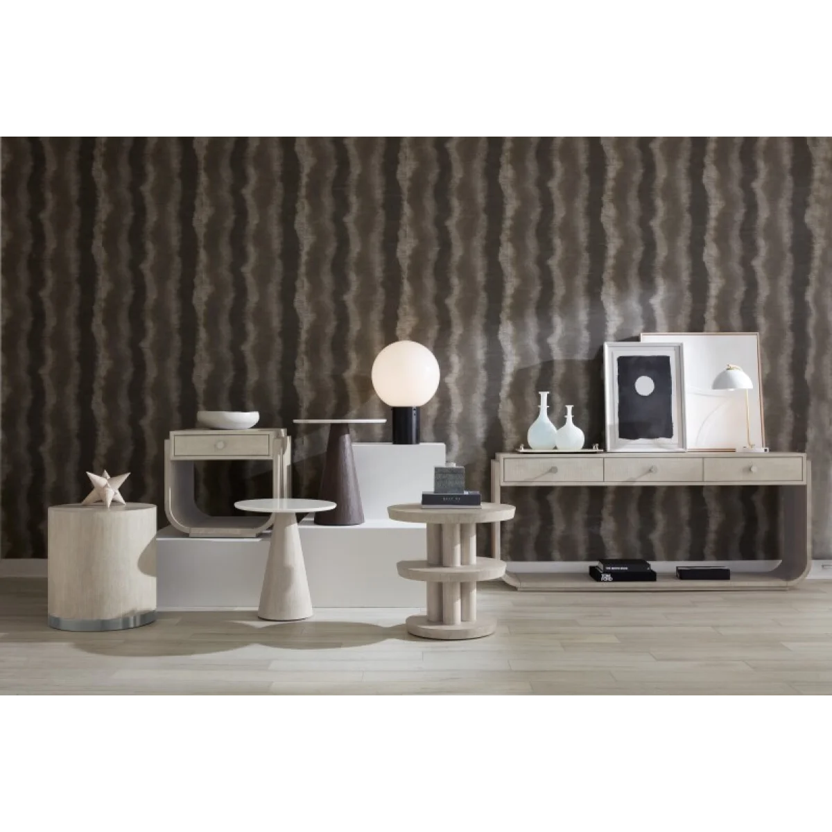 Modern Mood Round End Table End tables Brown 7