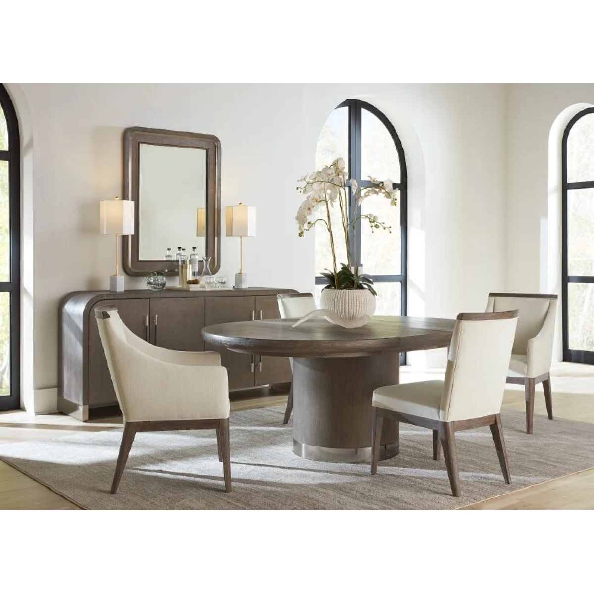 Modern Mood Raffia Landscape Mirror Bedroom Mirrors Brown 6