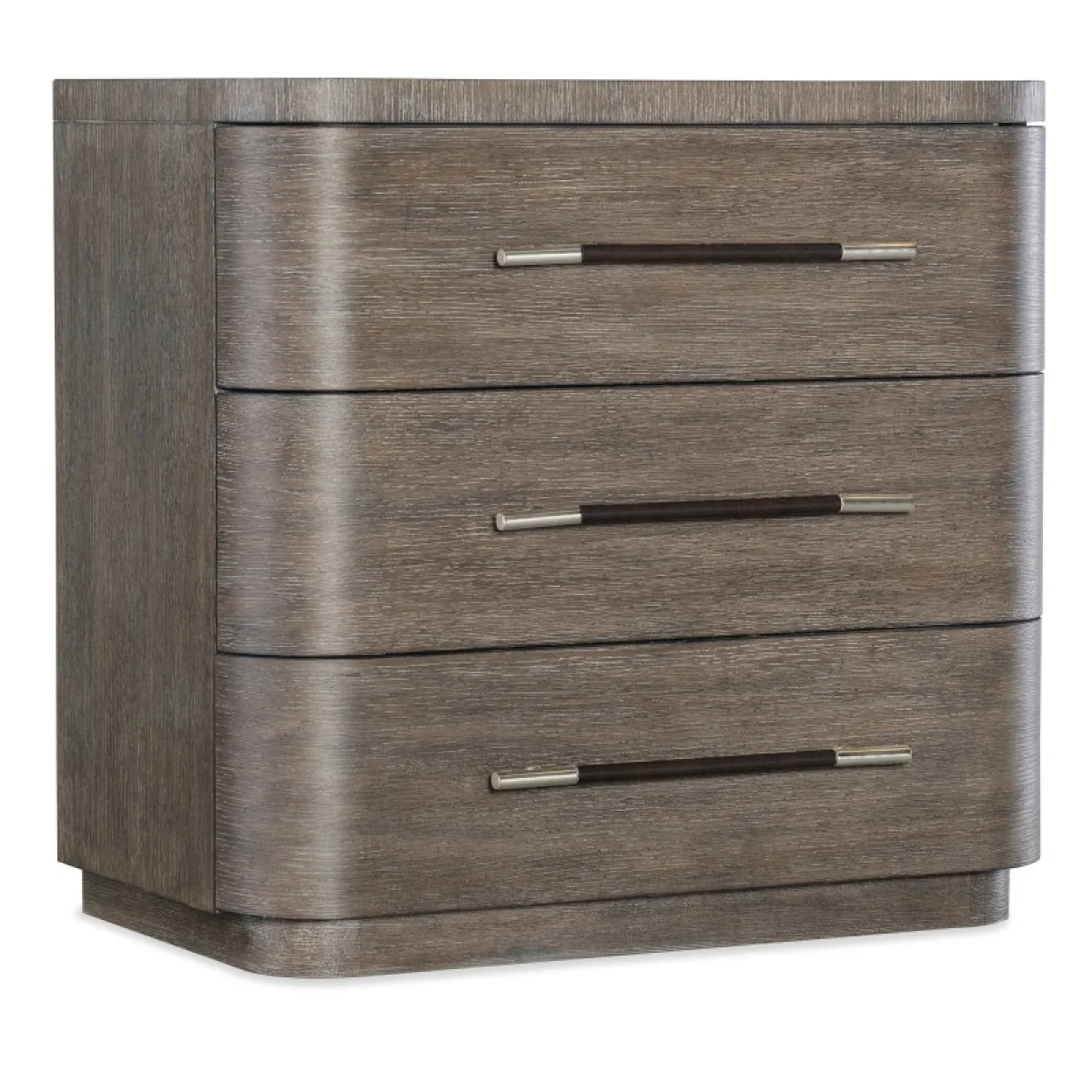 Modern Mood Three Drawer Nightstand Nightstands Brown 4