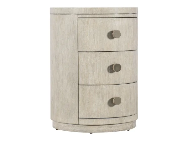 Modern Mood Round Nightstand Nightstands Brown 14