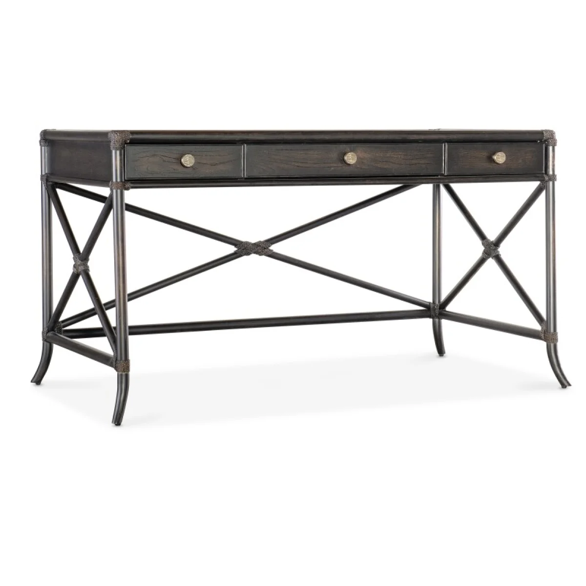 Retreat Pole Rattan Writing Desk Desks black 4