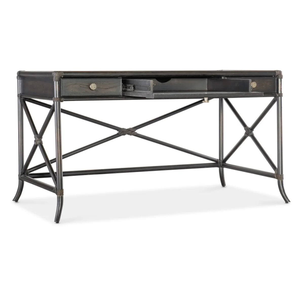 Retreat Pole Rattan Writing Desk Desks black 8