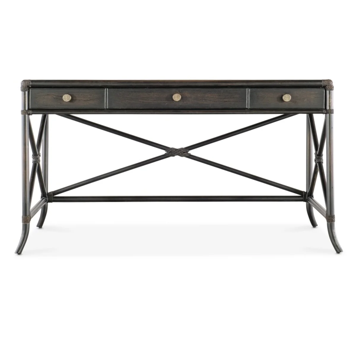 Retreat Pole Rattan Writing Desk Desks black 9