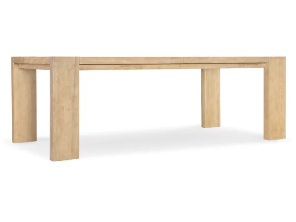 Retreat Rectangle Dining Table with 1-22in Leaf Dining Tables Brown