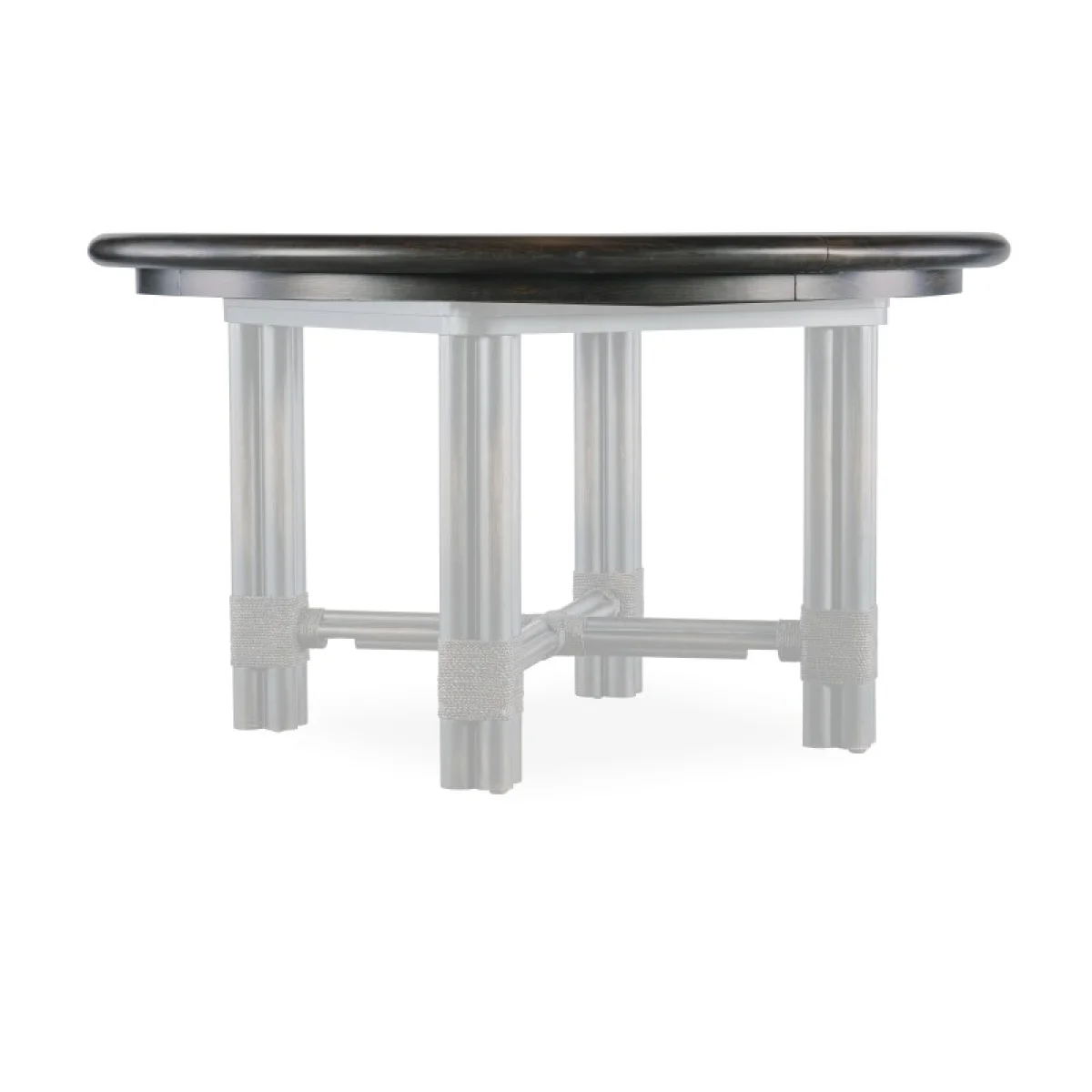 Casual Dining Retreat Pole Rattan Round Dining Table Top Dining Table Tops Brown 4