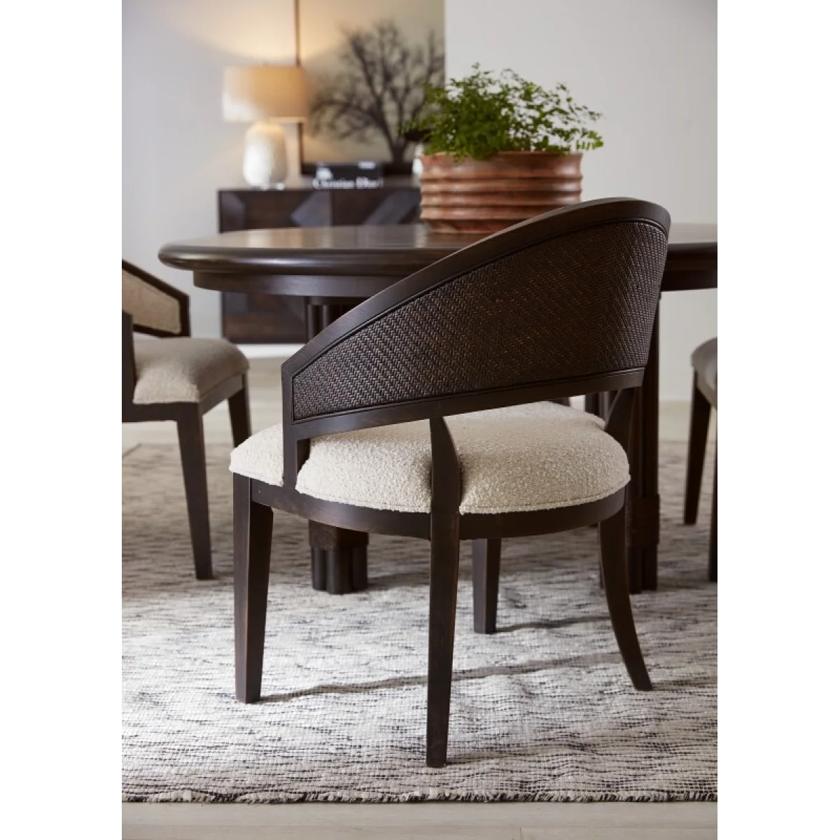 Retreat Cane Barrel Back Chair Chairs & Benches Beige 10