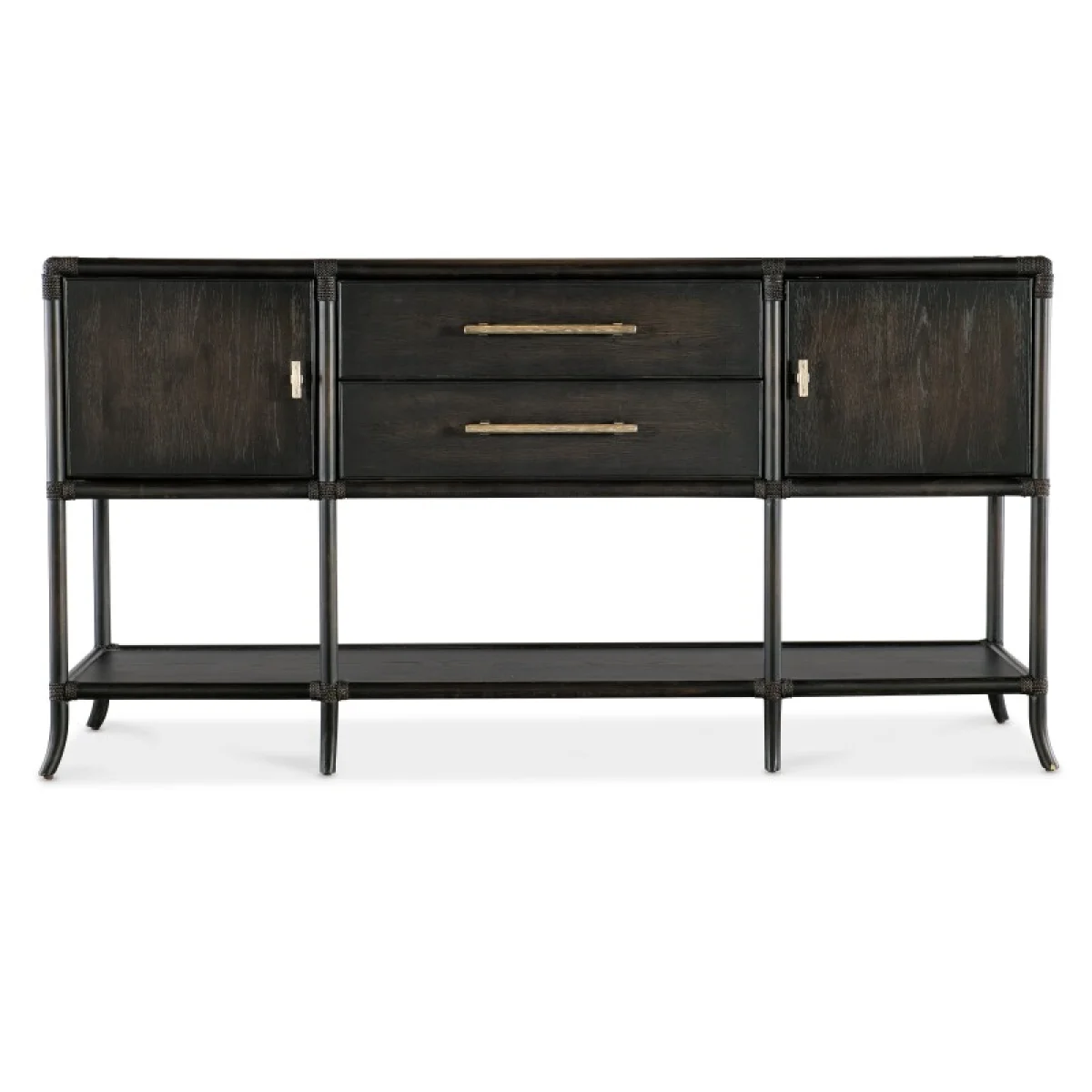 Retreat Pole Rattan Sideboard Dining Storage black 7