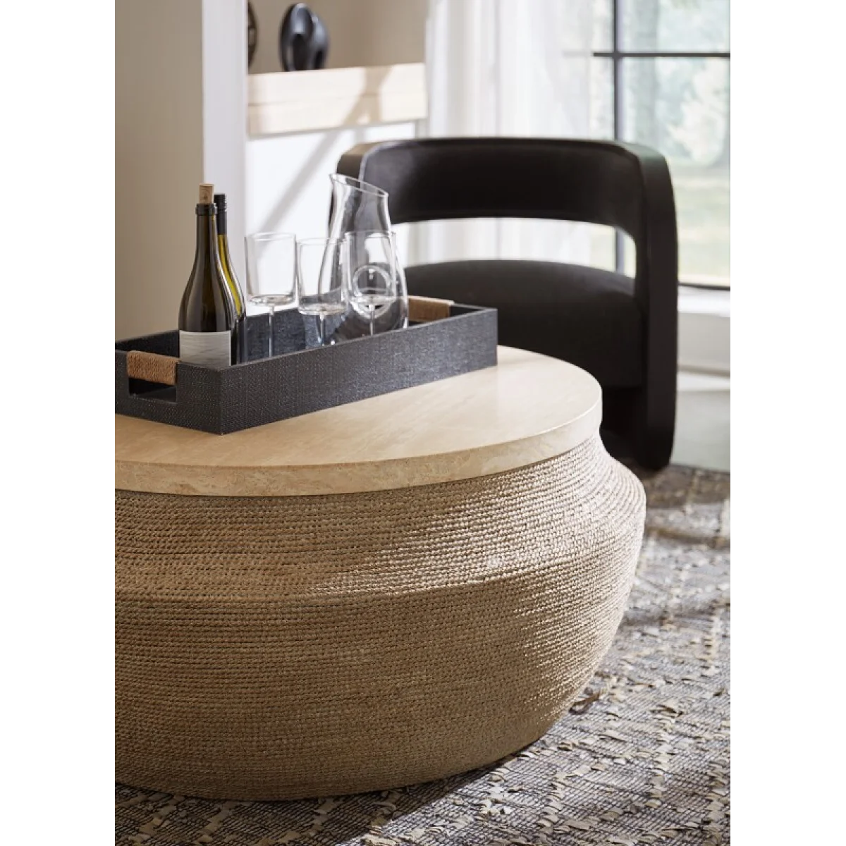 Retreat Round Cocktail Table Cocktail & Coffee Tables Brown 7