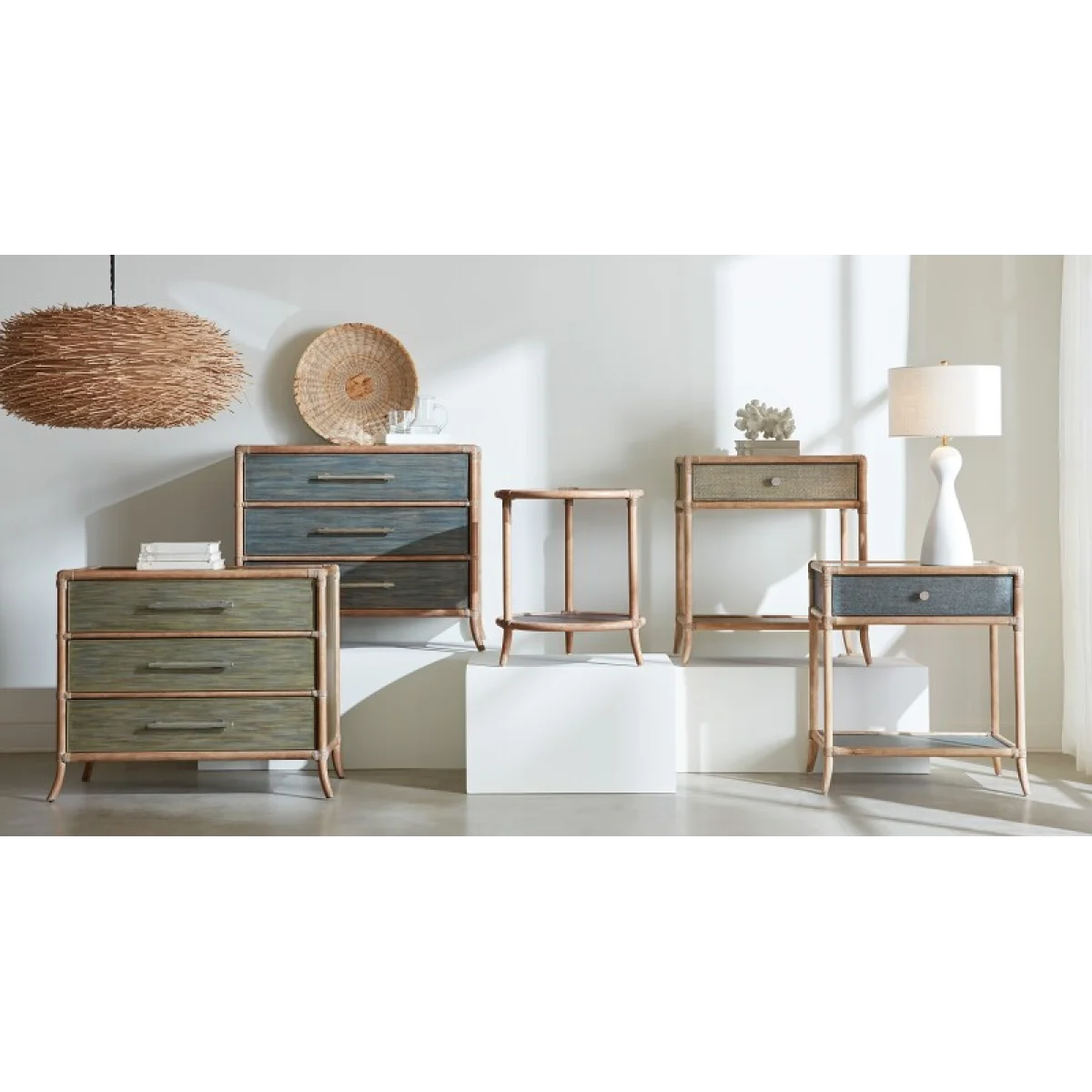 Retreat Raffia End Table End tables Blues 9