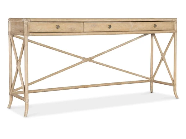 Retreat Pole Rattan Console Console Tables Brown