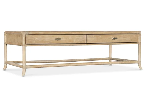 Retreat Pole Rattan Cocktail Table Cocktail & Coffee Tables Brown