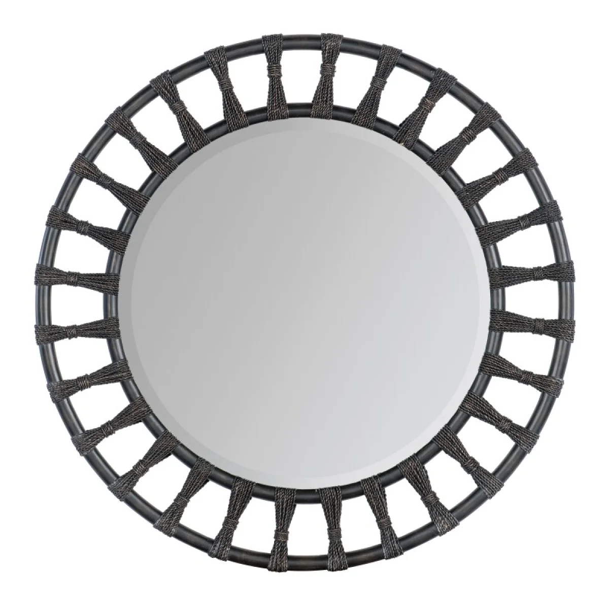 Retreat Pole Rattan Accent Mirror Bedroom Mirrors black 4