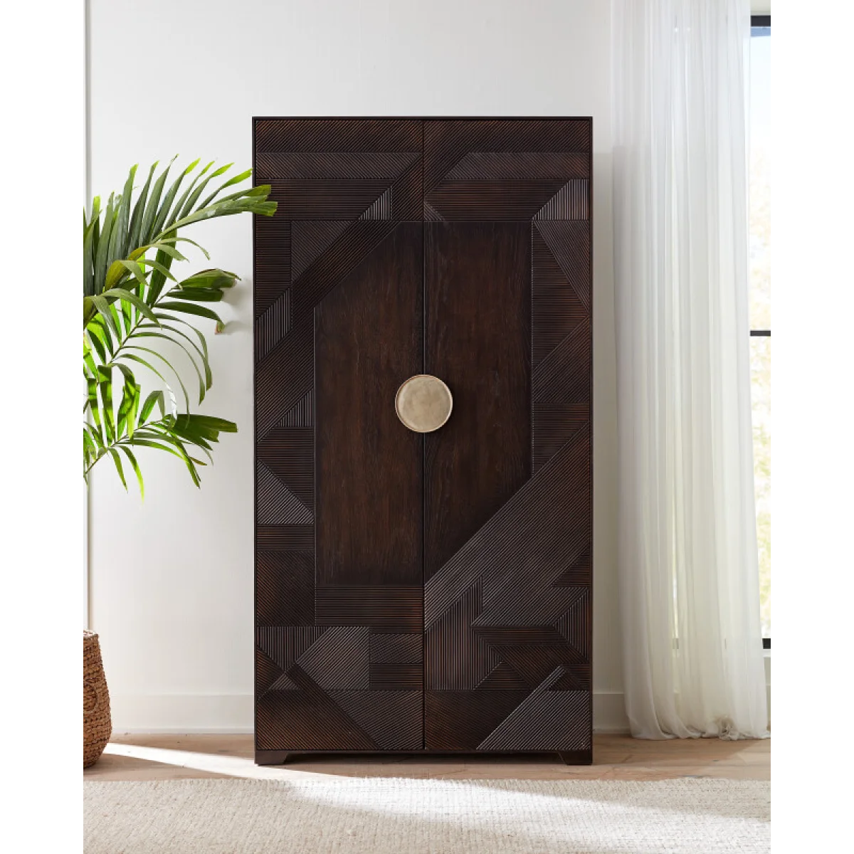 Retreat Split Rattan Wardrobe Dressers Brown 9