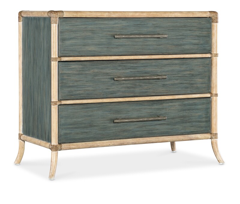 Retreat Pole Rattan Chest Chests blue 4 Retreat Pole Rattan Chest Chests blue 4