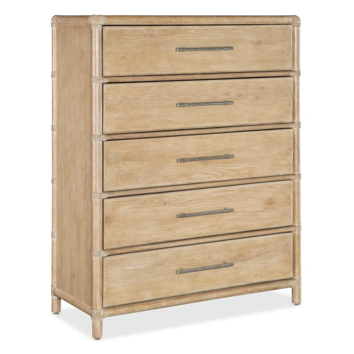 Retreat Pole Rattan Five-Drawer Chest Chests Brown 4