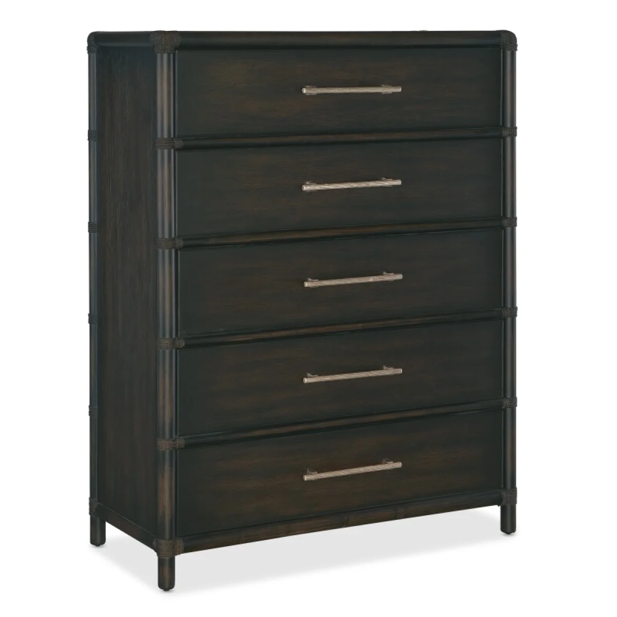 Retreat Pole Rattan Five-Drawer Chest Chests Brown 4