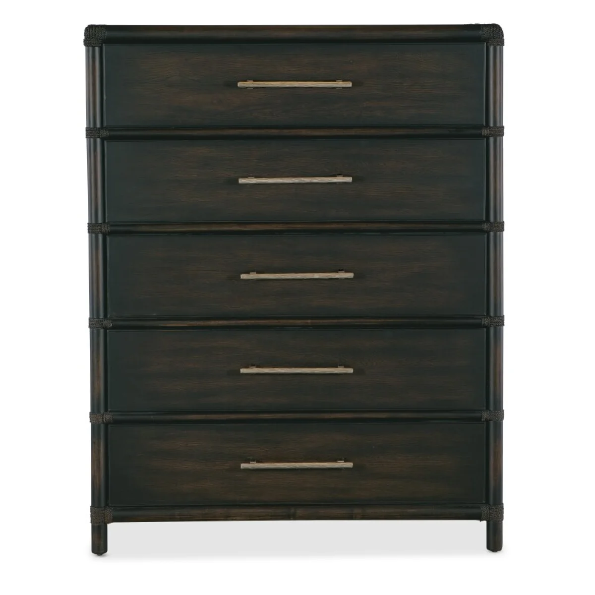Retreat Pole Rattan Five-Drawer Chest Chests Brown 6