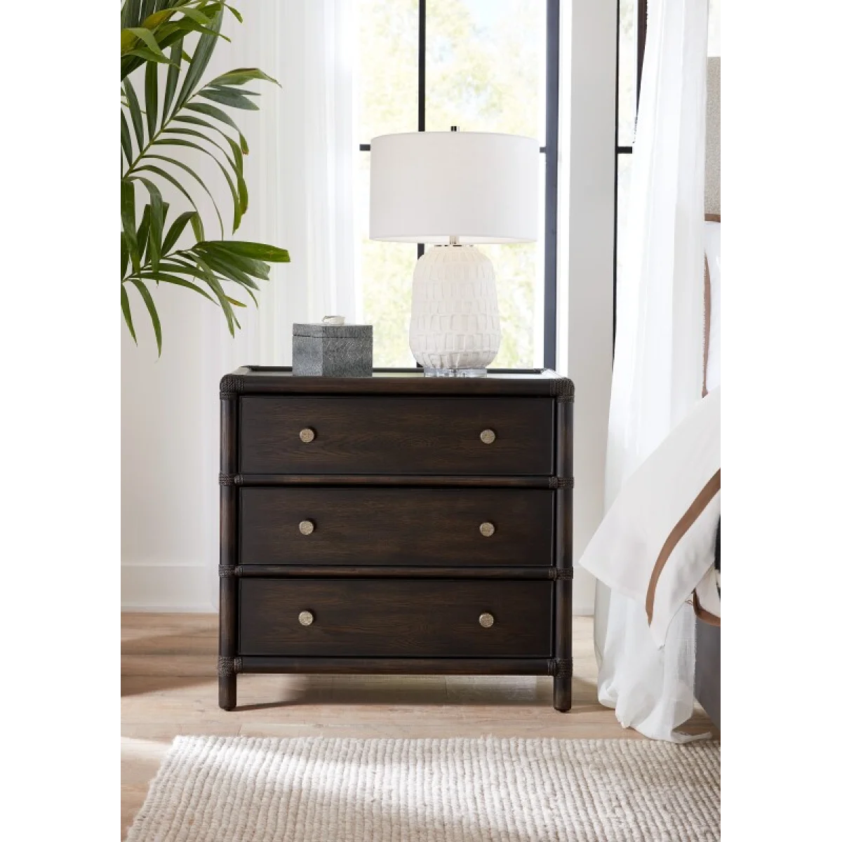 Retreat Pole Rattan Nightstand Nightstands Brown 8